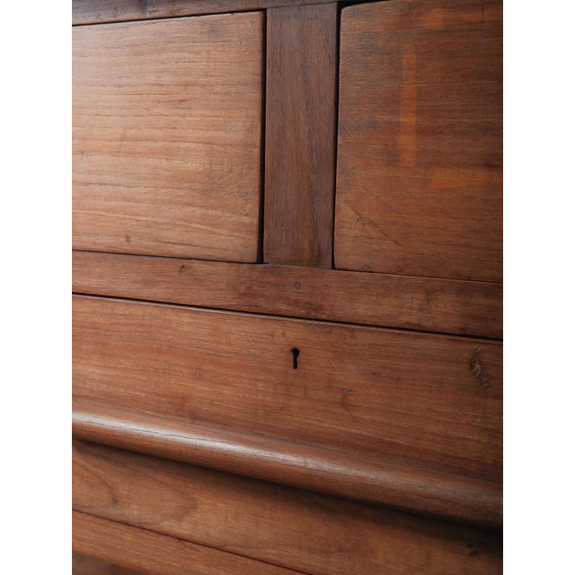 Late 20th Century Late 20th Century Solid Wood Three-Drawer Work Table With Lower Shelf For Sale - Image 5 of 8