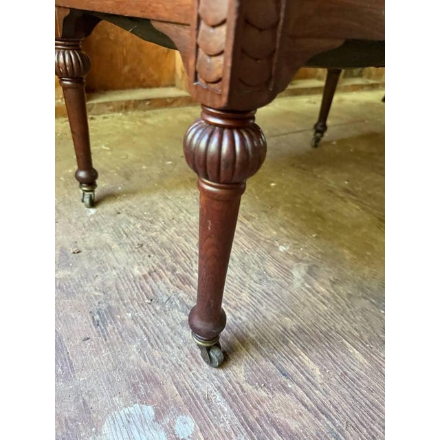 Early 20th Century Antique Regency Style Bench on Casters For Sale - Image 9 of 14