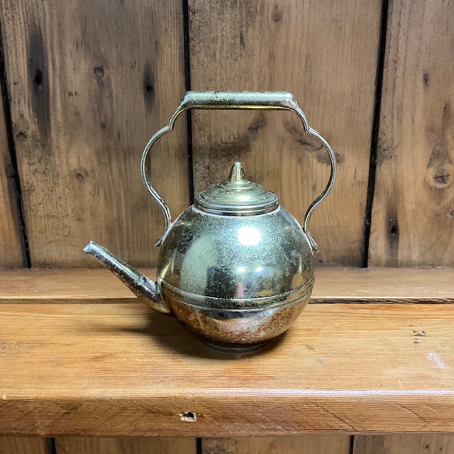 Brass Decorative Teapot For Sale - Image 4 of 8