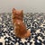 Mid-Century Modern Japanese Porcelain Long-Haired Ginger Cat Figurine For Sale - Image 4 of 6