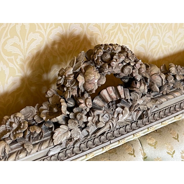 Dove Gray 19'th C Louix XV French Beds a Set of 2 For Sale - Image 8 of 12