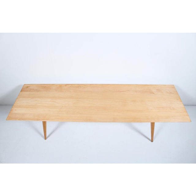 Paul McCobb Planner Group Natural Finish Maple Bench, Coffee Table, 1950's For Sale - Image 12 of 12