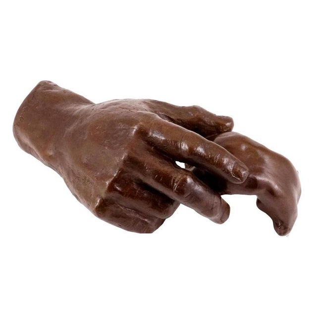 Art Nouveau Sculpture, 20th Century, Brown Patinated Bronze For Sale - Image 3 of 9