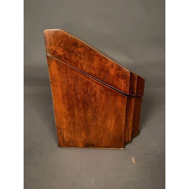 18th Century English Mahogany Knife or Cutlery Box With Satinwood, Rosewood & Silver Inlay, Circa 1780 For Sale - Image 15 of 15