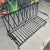 Black Mid 20th Century Early Heavy Weight Salterini Wrought Iron Patio Sofa, Attributed For Sale - Image 8 of 12