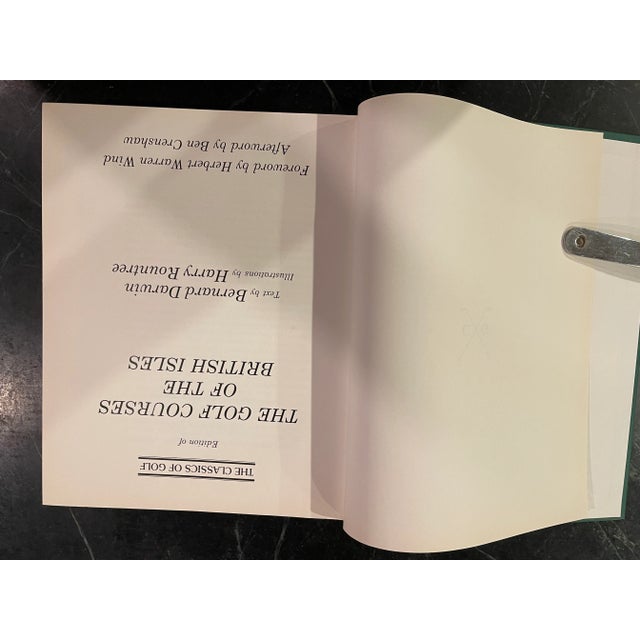 Green Vintage Golf Coffee Table Book the Golf Courses of the British Isles For Sale - Image 8 of 13