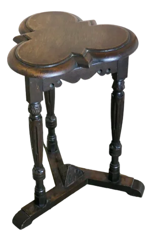 Celtic Gothic Oak Clover Leaf Table, 1890s