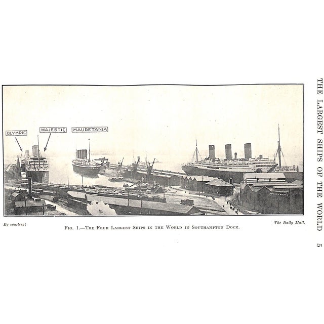 1920s "The Largest Ships of the World" 1926 Wilson, v.s. Fellowes For Sale - Image 5 of 12