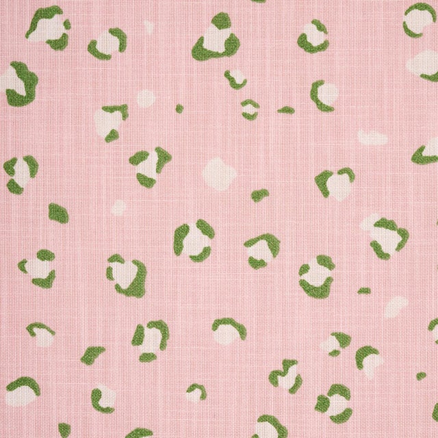 Sample - Schumacher x Cristina Buckley Wild At Heart Indoor/Outdoor Fabric in Pink For Sale