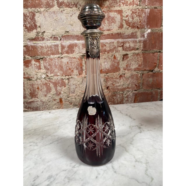 1970s 1970s Vintage Italian Mid-Century Glass Decanter For Sale - Image 5 of 8