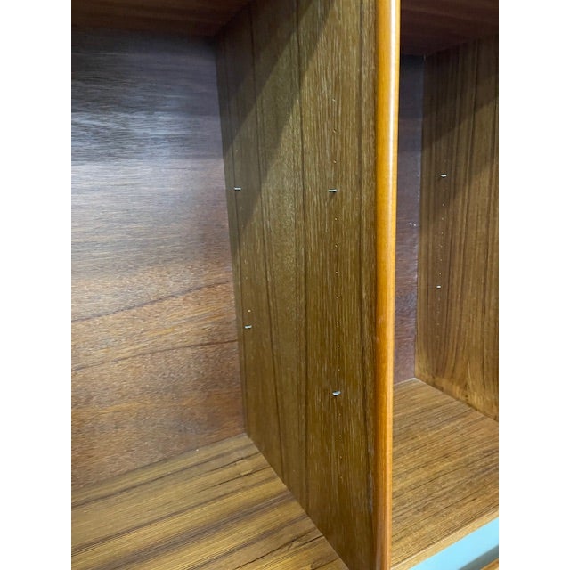 Mid Century Modern Danish Modern Teakwood Double Door Armoire 20thC For Sale - Image 16 of 17