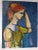 1960s Marie Cofalka Portrait Oil Painting of a Red Headed Woman in Profile For Sale - Image 5 of 5