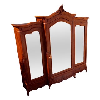 Antique Louis VX Triple Armoire For Sale