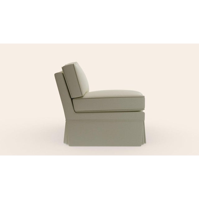 Nougat Boucle Felix Slipper Chair by Ceraudo For Sale - Image 5 of 7