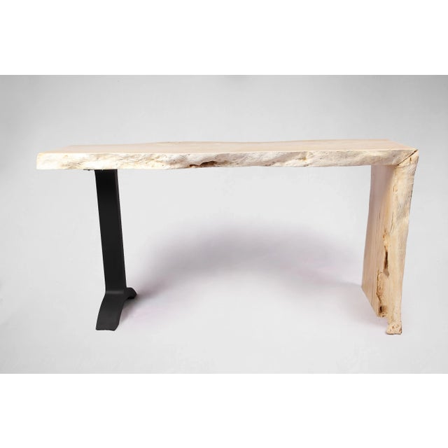 2020s Living Edge Water Fall Console Table 57 For Sale - Image 5 of 6