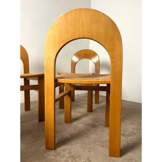 Vintage Arcadia Cane Chairs from Fratelli Tagliabue, 1970, Set of 4 For Sale - Image 13 of 18