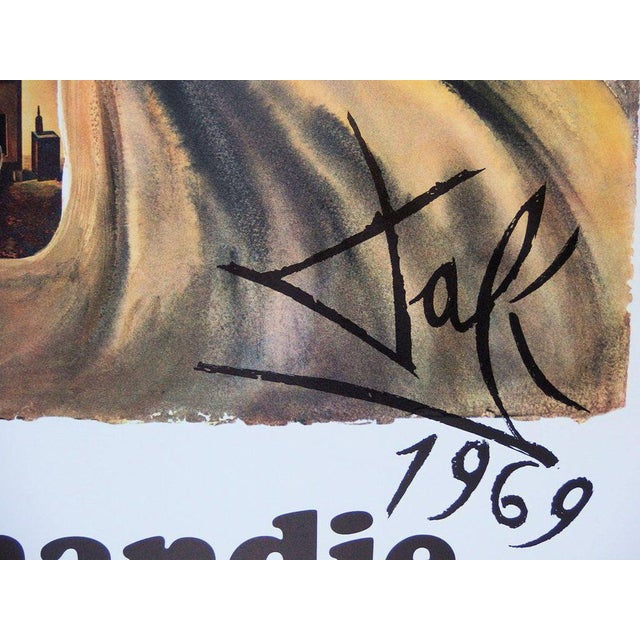 Salvador Dali, Normandie (SNCF Grand Modèle), Lithograph For Sale - Image 5 of 6