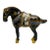 Vintage Tang Style Cloisonne Metal Tall Horse Sculpture. For Sale