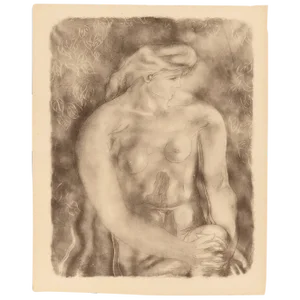 Georges Braque Nude 1957 Collotype “Nu Aux Feulles”