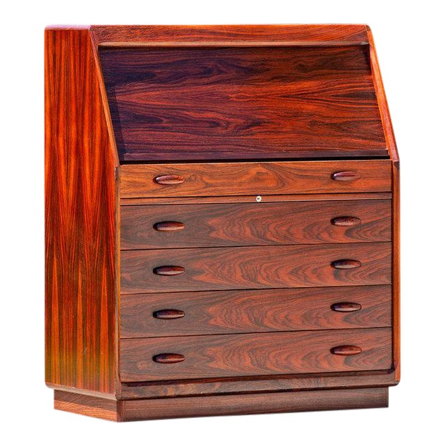 Drylund Rosewood RollUp Desk Chairish