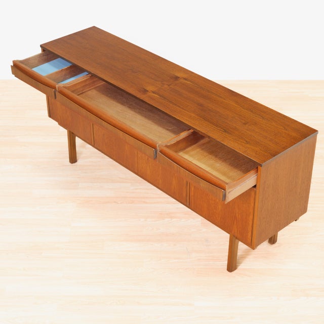 1960s Mid Century Teak Credenza by Linden Furniture For Sale - Image 5 of 11