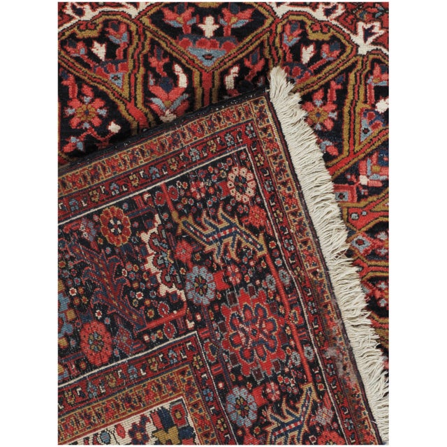 Traditional Vintage Heriz Rug 8ft 2in X 12ft For Sale - Image 3 of 11