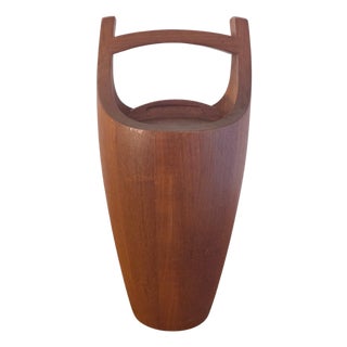 Danish Staved Teak Bucket Style Ice Bucket by Jens Quistgaard, 1965 For Sale