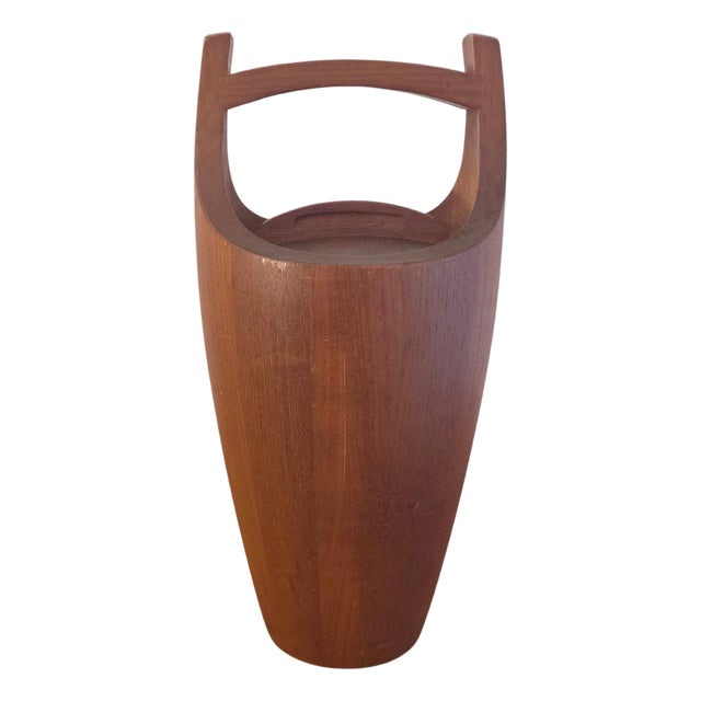 Danish Staved Teak Bucket Style Ice Bucket by Jens Quistgaard, 1965 For Sale