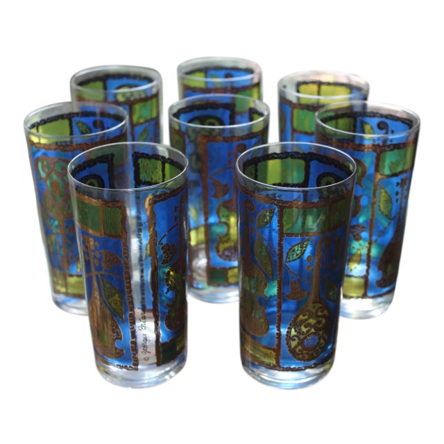 Georges Briard Vintage Highball Glasses - Set of 8 For Sale