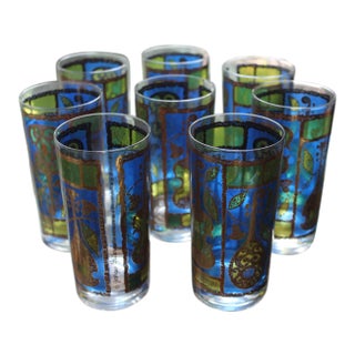 Set of 4 Georges Briard Vintage Highball Glasses For Sale