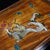 Brown Vintage Rosewood Tray With Mother-of-Pearl Dragon - Brass Mounted Tea Tray For Sale - Image 8 of 9