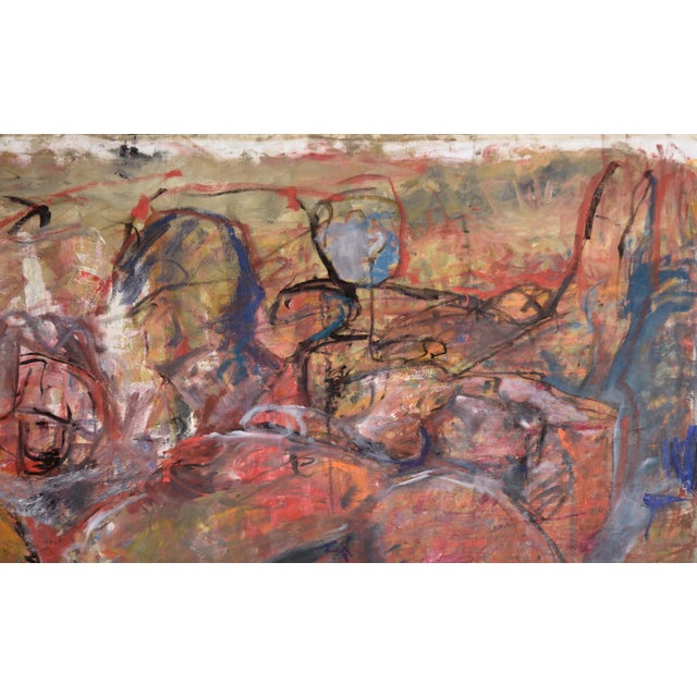 Compelling and large scale neo-expressionist figurative painting by San Jose, California area artist Daniel David Fuentes...