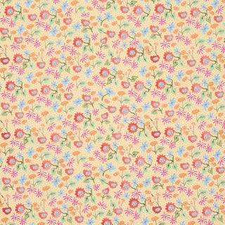 Sample - Schumacher x Happy Menocal Calico Wallpaper In Giverny For Sale