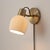 2010s Petaluma Bone Porcelain Wall Sconce - Weathered Brass, Plug-In, Dimmer Switch For Sale - Image 5 of 11
