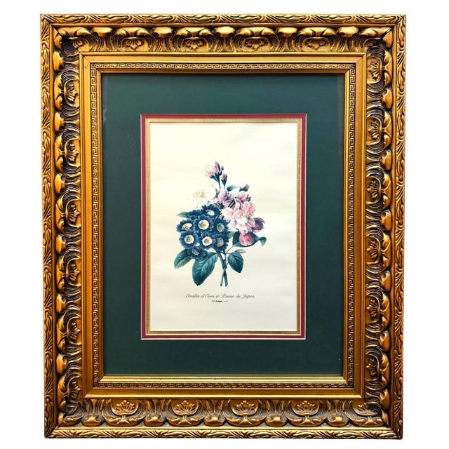French Late 20th Century Grand Scale French Framed Botanical Set by Pierre-Joseph Redouté Reproduction Prints - Set of 3 For Sale - Image 3 of 8