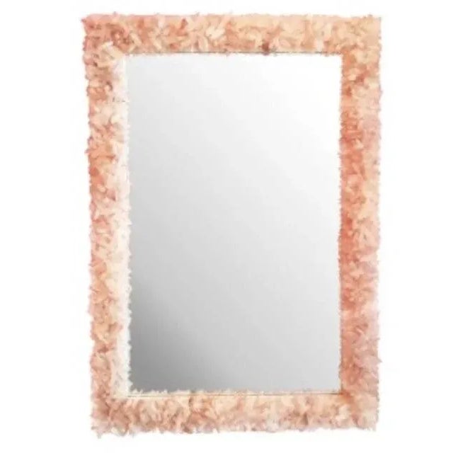 Transparent Marjorie Skouras Designs New Wave Rock Crystal Mirror, 20"x26" For Sale - Image 8 of 12