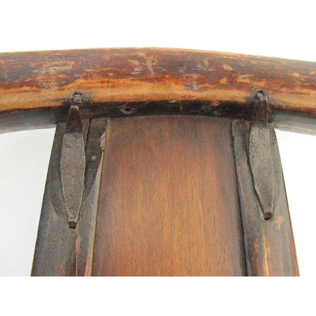 Chinese Horseshoe back Arm Chair For Sale - Image 4 of 7