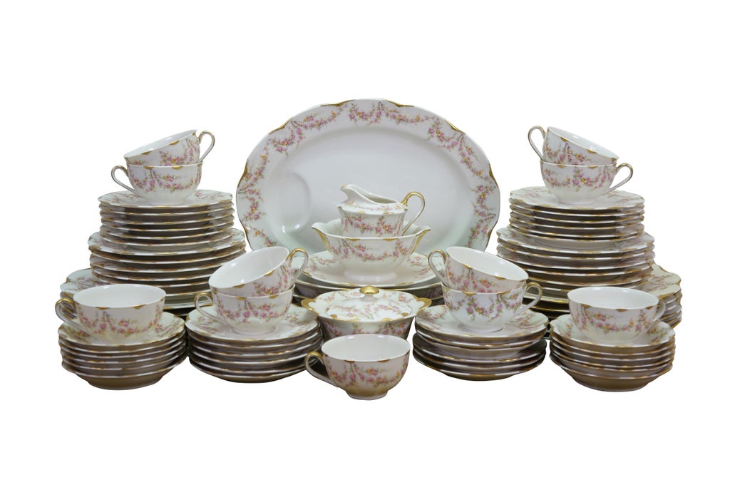 Mid 20th Century Theodore Haviland American New York Vareene Rose