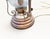 Metal Vintage Revival French Brass, Glass and Wood Hurricane Table Lamp, 1960s For Sale - Image 7 of 18