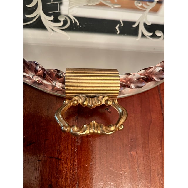 Glass 1940s Venetian Murano Style Dresser Tray For Sale - Image 7 of 8