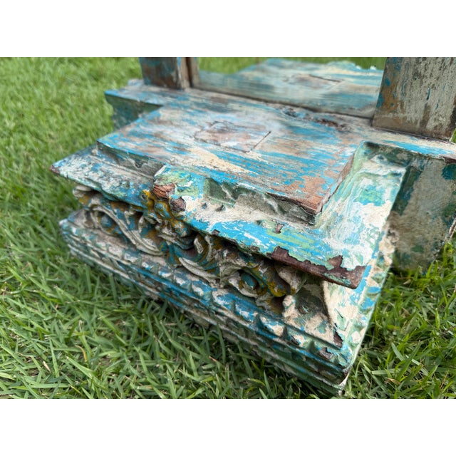 Vintage Architectural Salvage Wall Shelf Mirrors – Pair For Sale - Image 9 of 14
