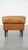 Large English Cognac-Colored Cow Leather Foot Stool For Sale - Image 3 of 11