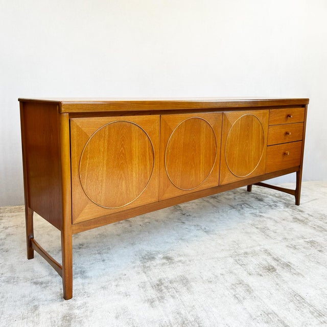 Teak Circles Sideboard from Nathan, 1960s For Sale - Image 15 of 15