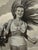 Original graphite pencil drawing by American artist and illustrator Theodore E. Schrock (1879–1952), depicting a smiling...