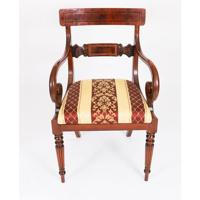 Vintage Regency Revival Dining Table and Chairs by William Tillman, 1980s, Set of 11 For Sale - Image 12 of 18