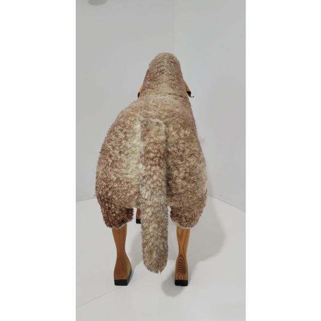 Mid-Century Modern 1970s Vintage Hanns Peter Krafft for Meier Germany Sheep Stool For Sale - Image 3 of 13