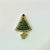 American 1950s Vintage Boho Chic Americans Hollywood Regency Rhinestone Christmas Tree Brooch. For Sale - Image 3 of 6