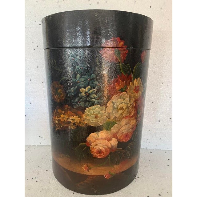Half-Moon Painted Storage Box, 1970s For Sale - Image 11 of 11