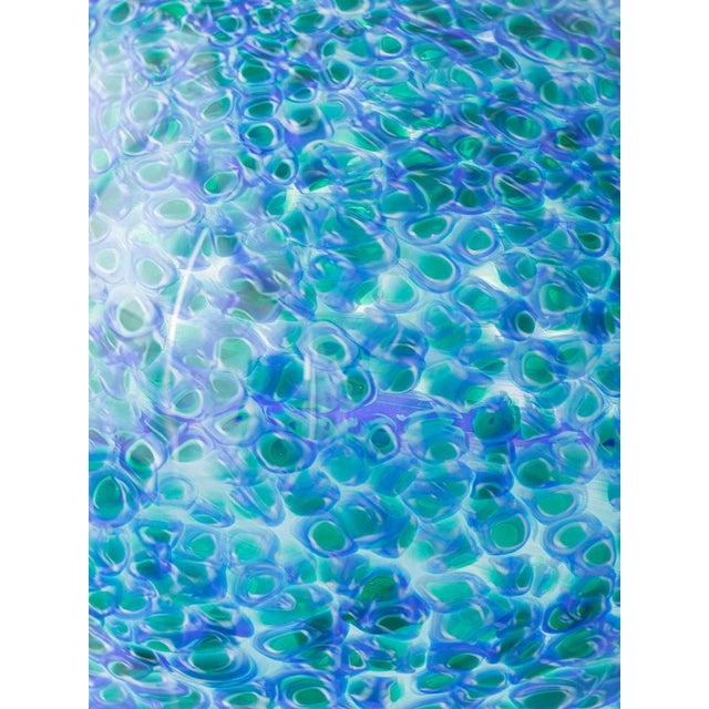 Gae Aulenti Blue Murano Glass Murrine Table Lamp by Gae Aulenti for Vistosi, 1970s For Sale - Image 4 of 12