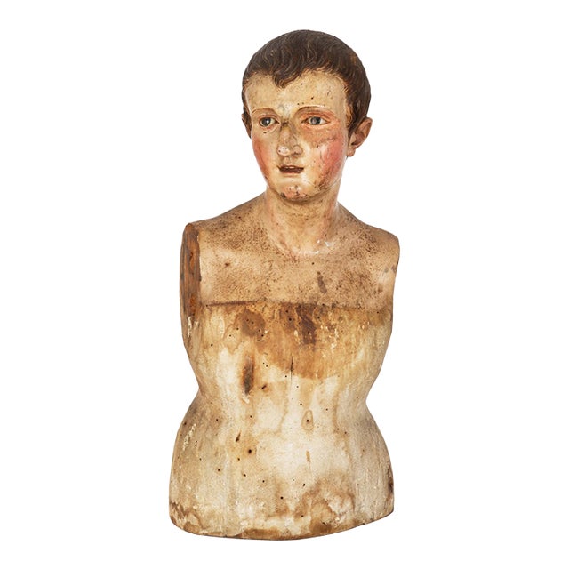 18th Century Italian Polychromed Nearly Life-Size Santos Sculpture For Sale